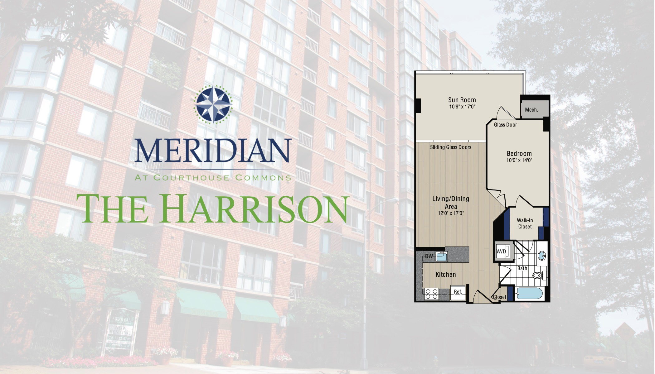Video Tour The Harrison Floor Plan | Meridian at Courthouse Commons | Arlington Luxury Apartments | Stay Arlington