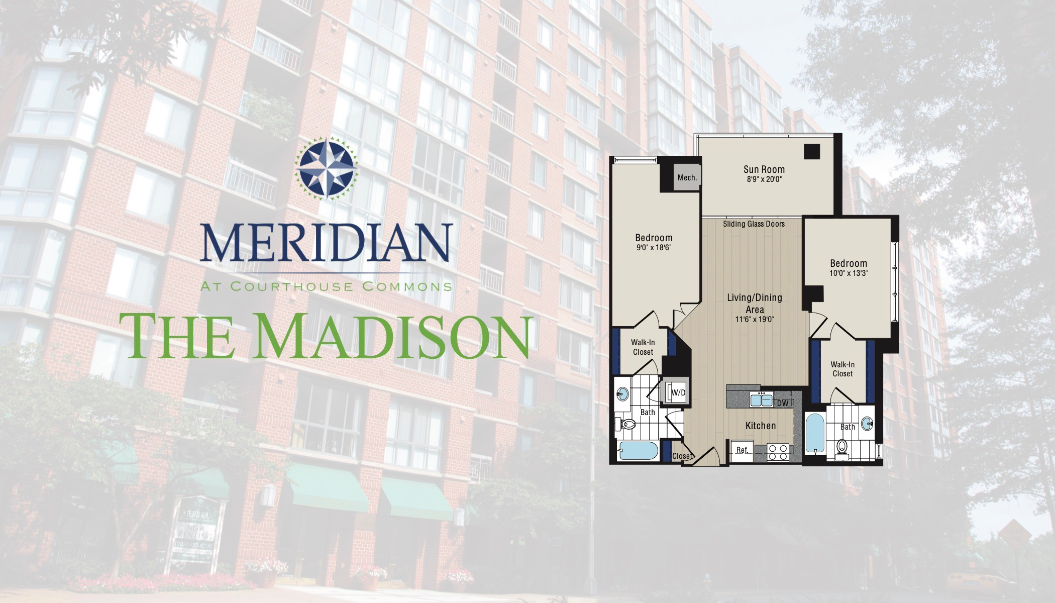 Video Tour The Madison Floor Plan | Meridian at Courthouse Commons | Arlington Luxury Apartments | Stay Arlington